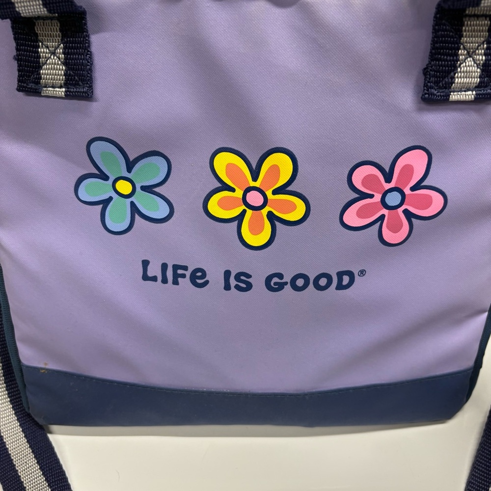 Life Is Good Cooler with Handles and Side Pockets